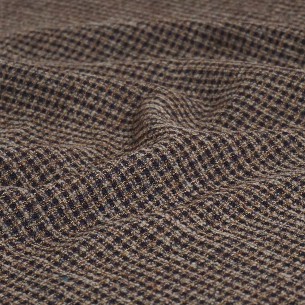 Preview: Webstoff Wollemix gemustert beige braun